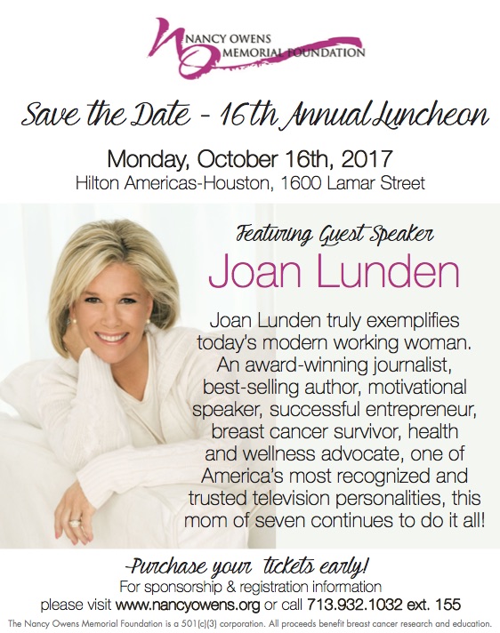 2017 Luncheon Save the Date