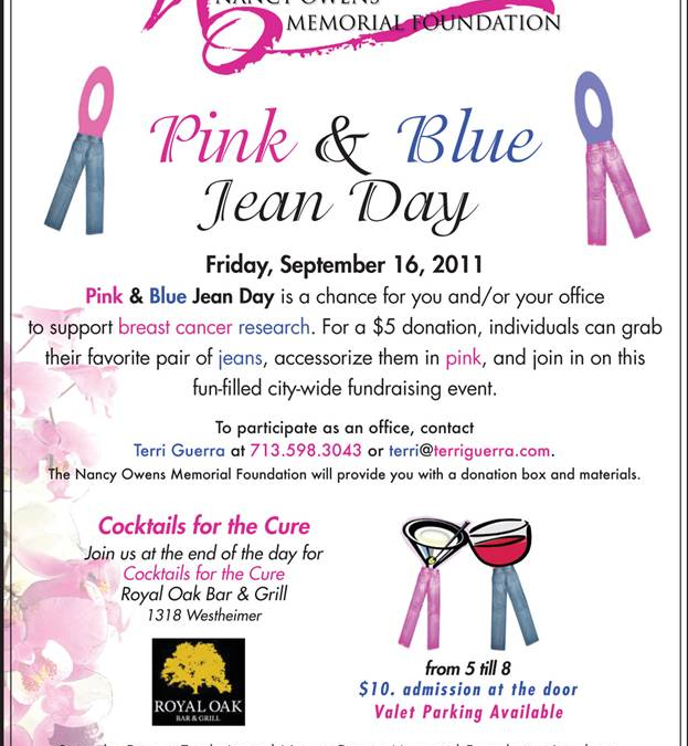 Cocktails for the Cure on Pink and Blue Jean Day